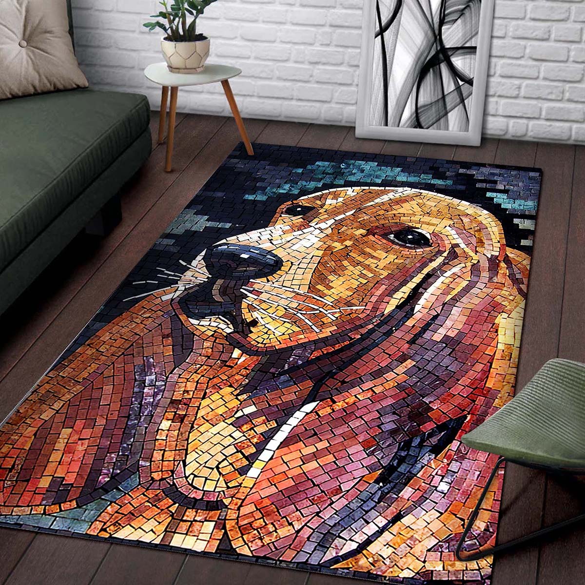 Basset Hound Dd120801a Teppich 2