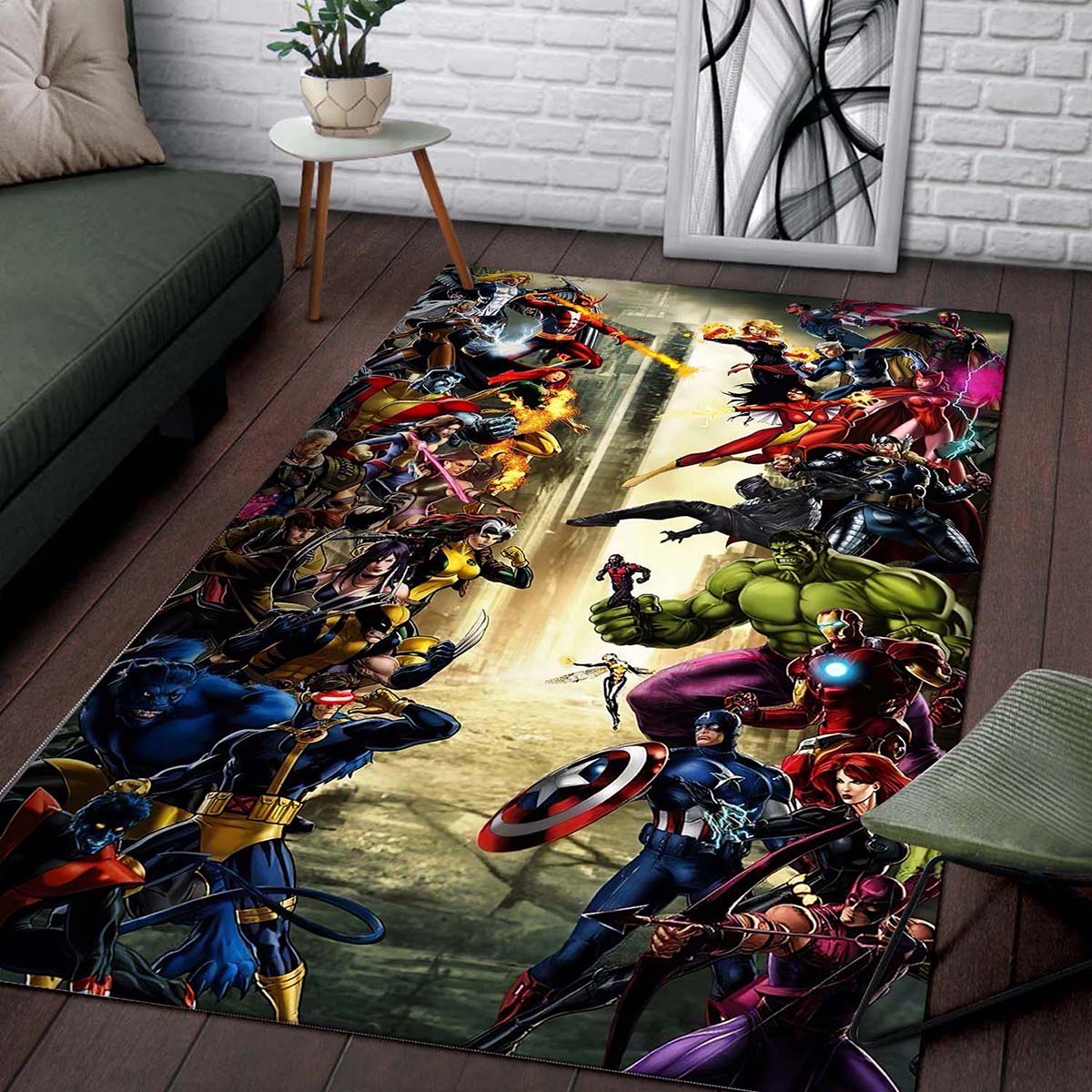 Battle Xmen Gegen Avengers Teppich 2