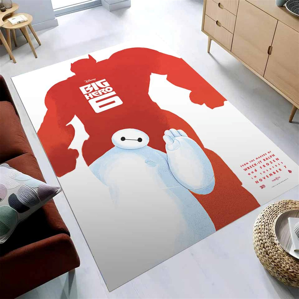 Baymax Big Hero 6 Disney Movies Teppich