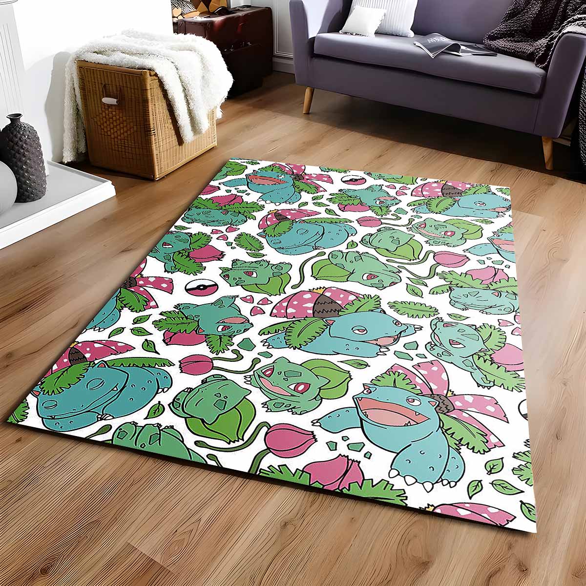Bisaflor Bisaknosp Bisasam Pokmon Venusaur Ivysaur Bulbasaur Pokemon Teppich