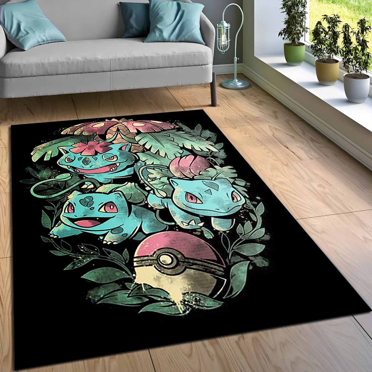 Bisasam Pflanzegift Pokmon Teppich 3