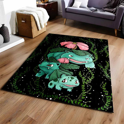 Bisasam-Pflanzen-pokmon-3-Teppich
