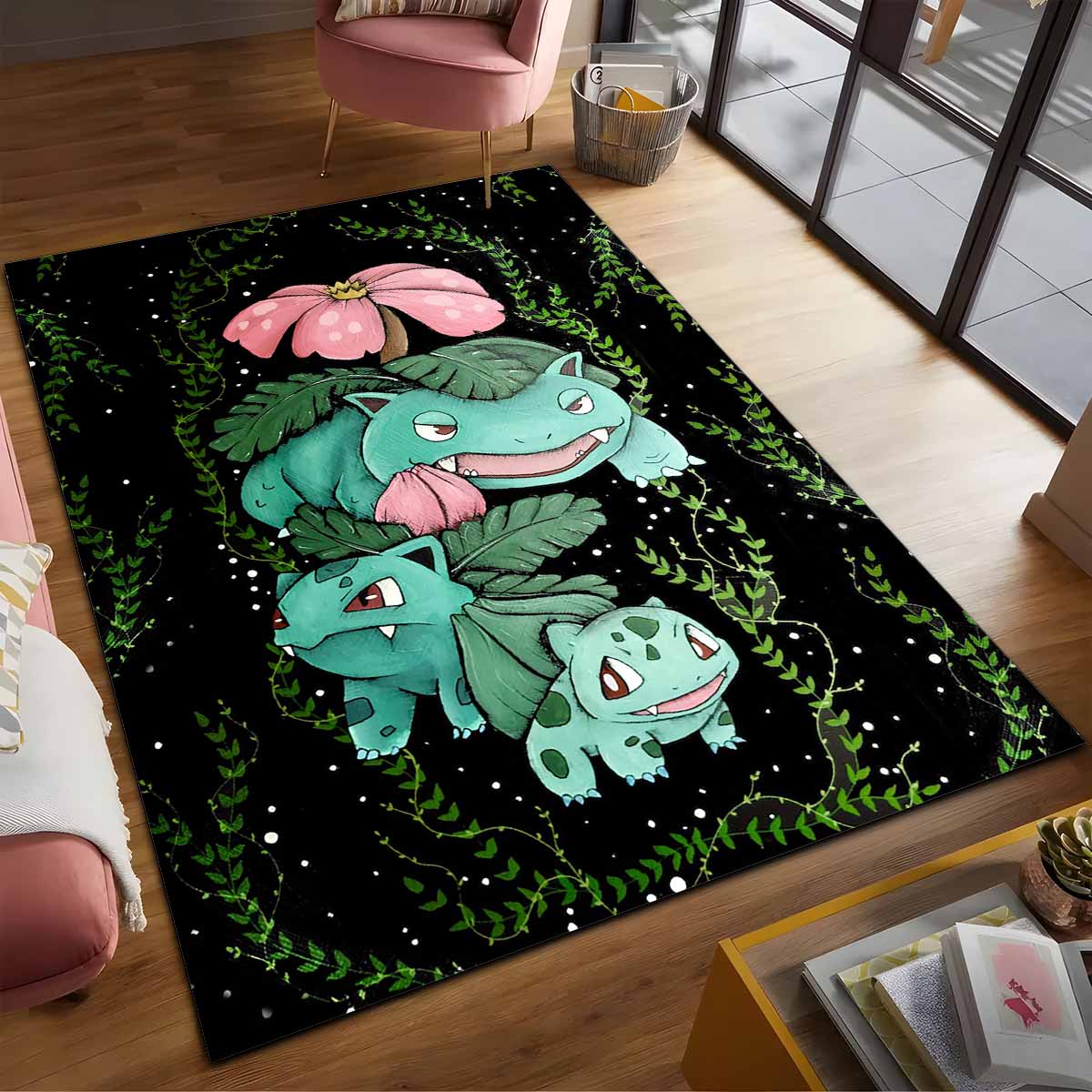 Bisasam-Pflanzen-pokmon-3-Teppich 2