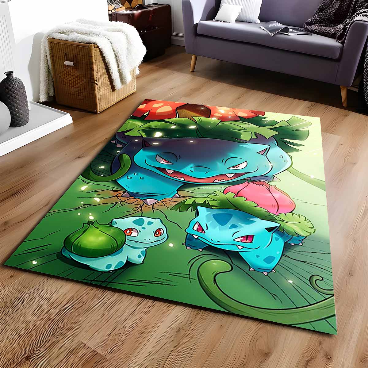 Bisasam Pokmon Bulbasaur Pokemon 3 Teppich