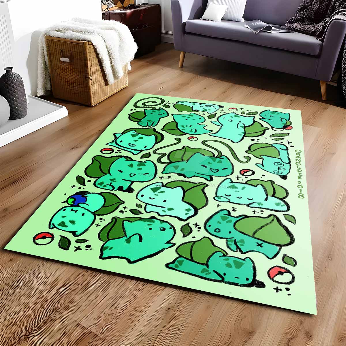 Bisasam Pokmon Bulbasaur Pokemon Teppich