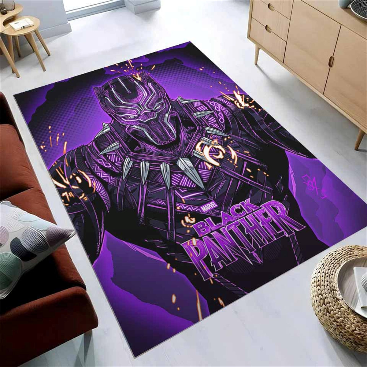 Black Panther Wakanda Marvel Superhero Movies Teppich