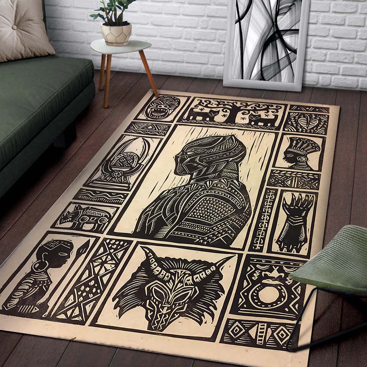 Black Panther Wakanda Marvel Superhero Teppich 2