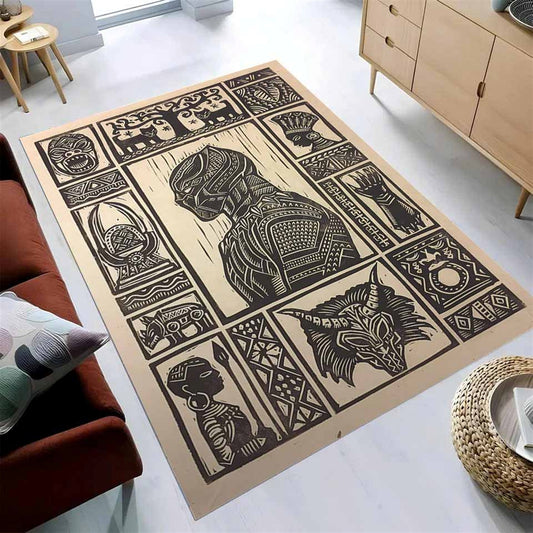 Black Panther Wakanda Marvel Superhero Teppich