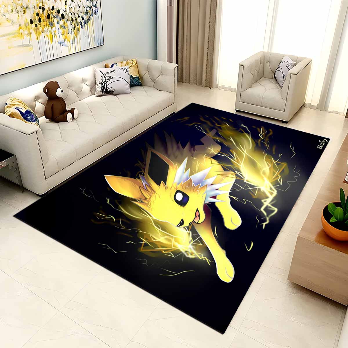 Blitza Pokmon Jolteon Pokemon 3 Teppich 2