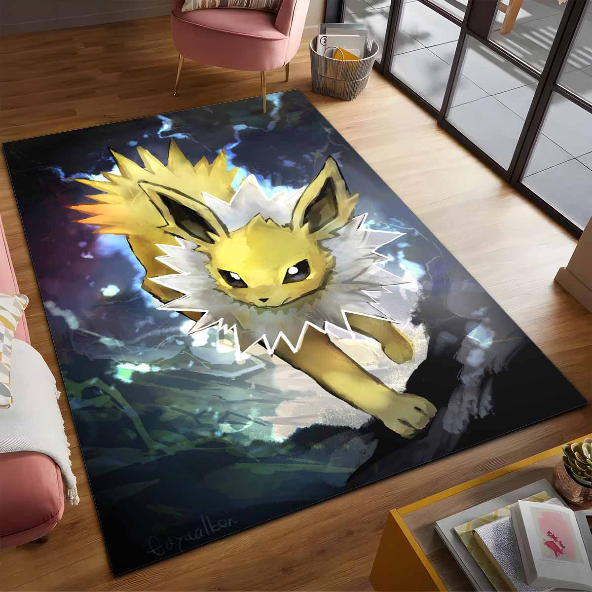 Blitza Pokmon Jolteon Pokemon Teppich 2