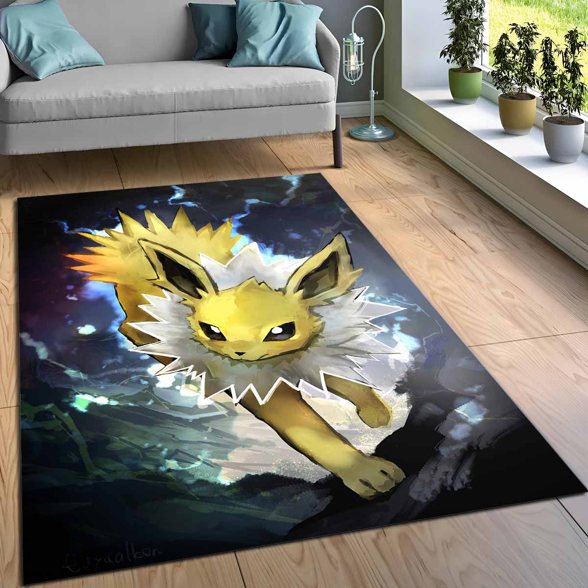 Blitza Pokmon Jolteon Pokemon Teppich 3