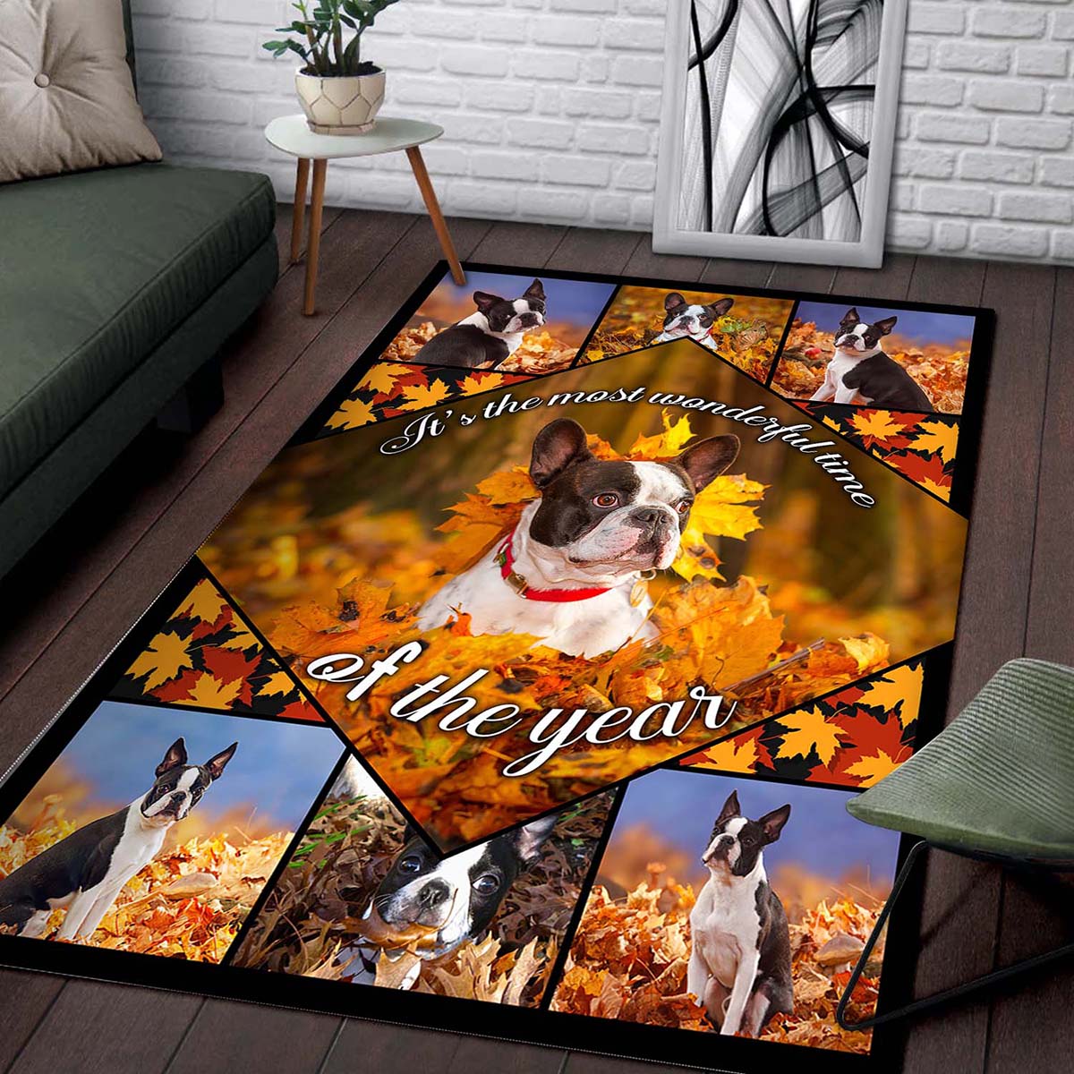 Boston Terrier So Cool Teppich 2