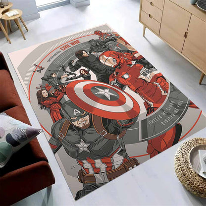 Captain America 3 Civil War Marvel Movies Teppich