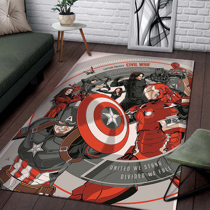 Captain America 3 Civil War Marvel Movies Teppich 2