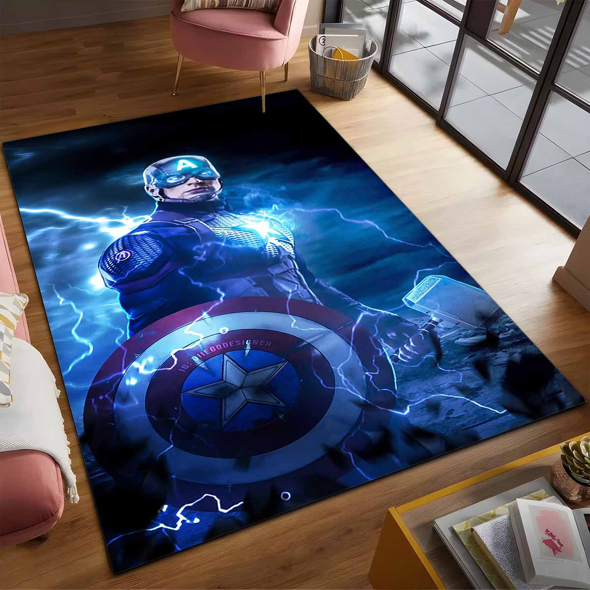 Captain America Hammer Teppich 2