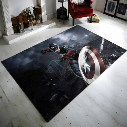 Captain America Marvel 02 Teppich