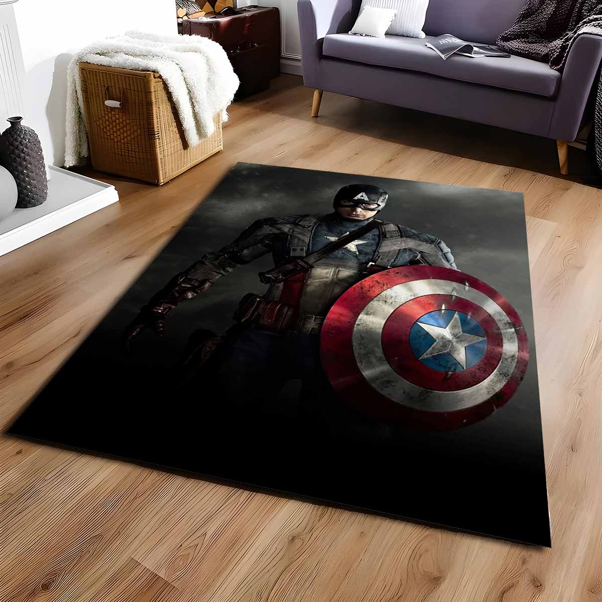 Captain America Marvel 06 Teppich