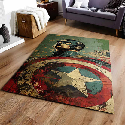 Captain America Marvel 08 Teppich