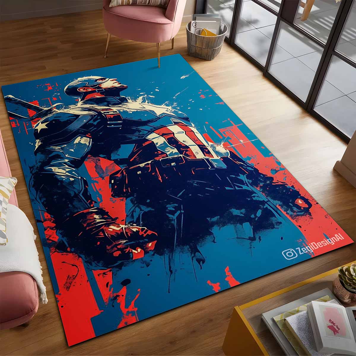 Captain America Marvel 10 Teppich 2