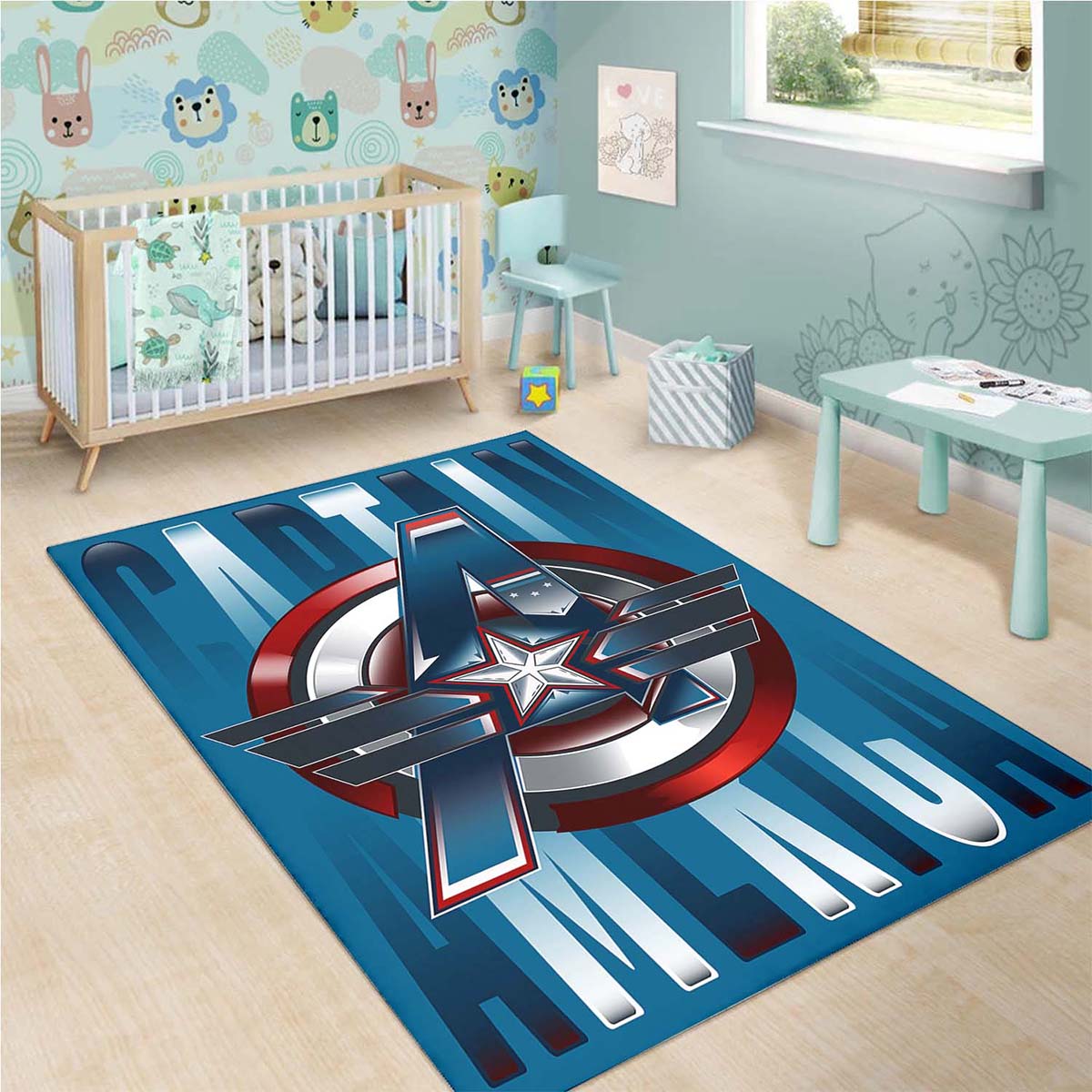 Captain America Marvel Superhero Teppich 3