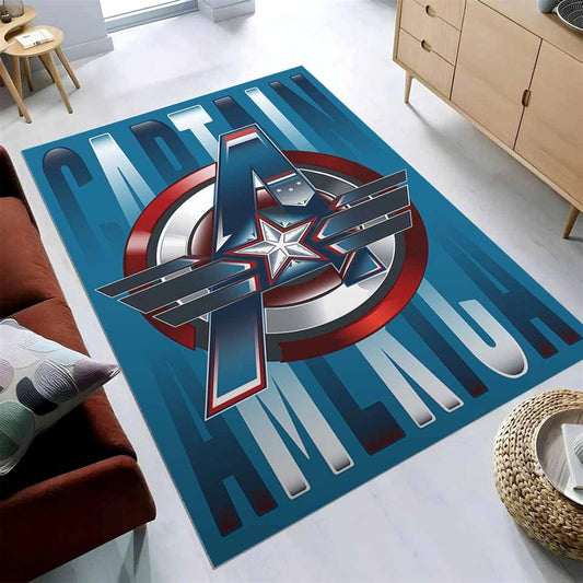 Captain America Marvel Superhero Teppich