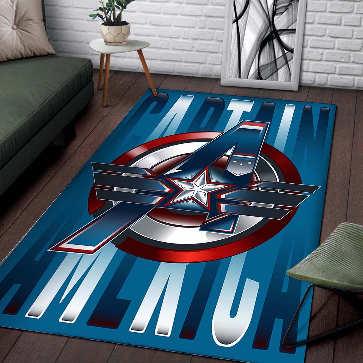 Captain America Marvel Superhero Teppich 2