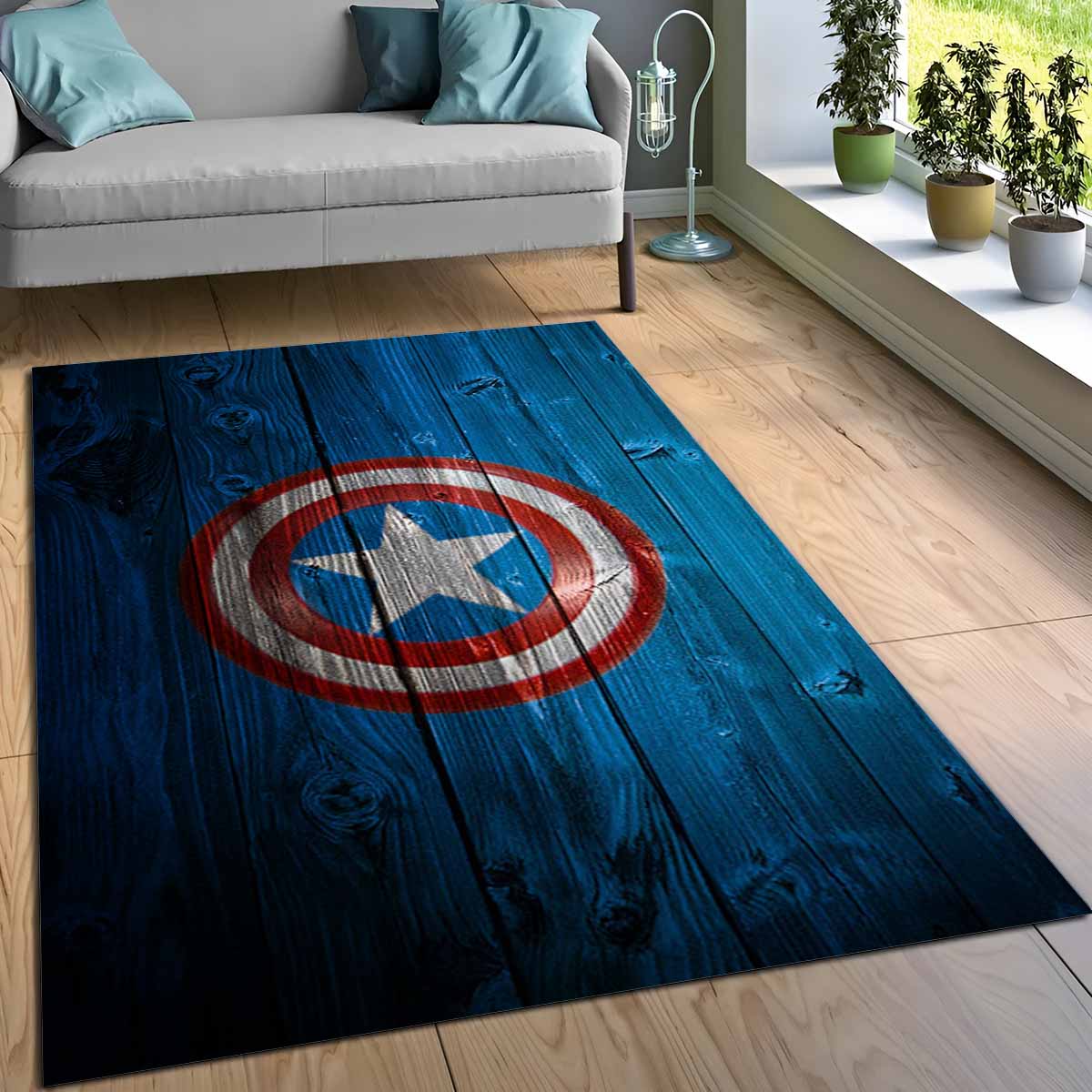 Captain America Schild 3 Teppich 3