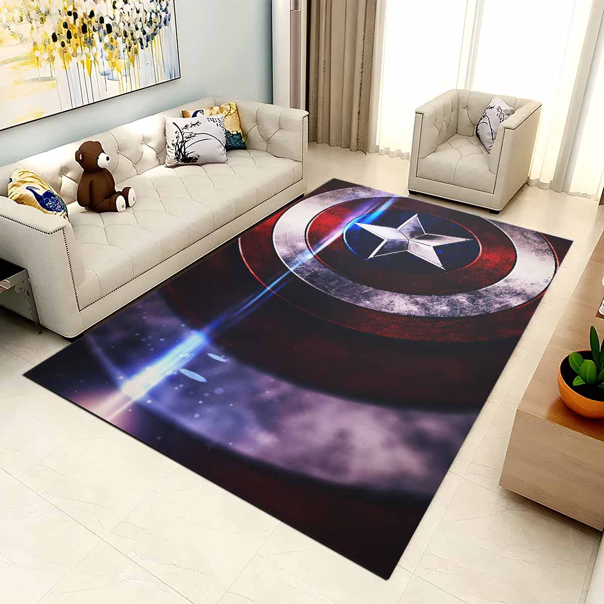 Captain America Schild 4 Teppich 2