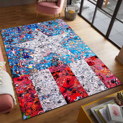 Captain America Vs Red Skull Teppich 2