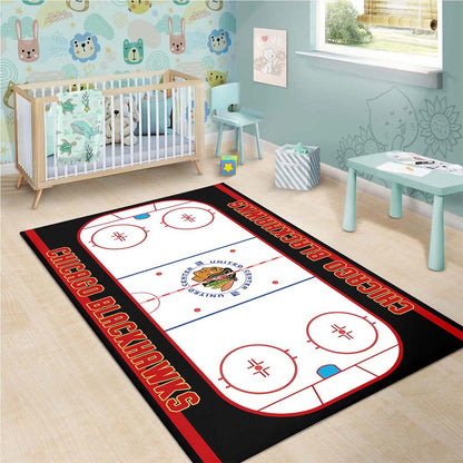 Chicago Blackhawks Hockey Team Teppich 3