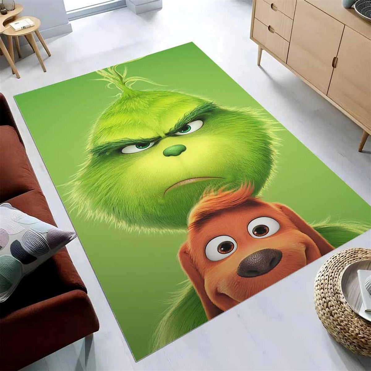 Christmas Movie Character The Grinch Teppich