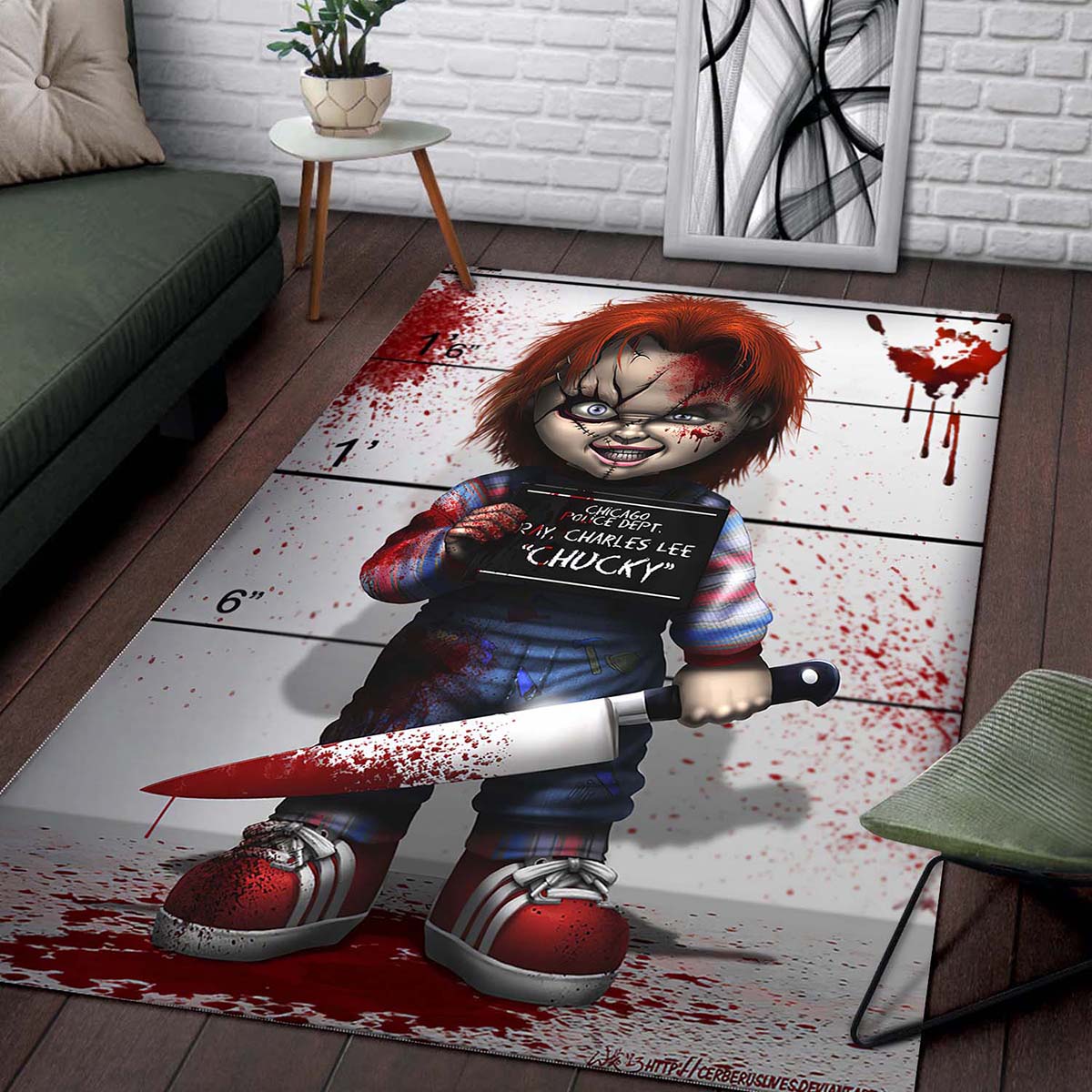 Chucky With The Knife Child's Play 12091 Teppich 2