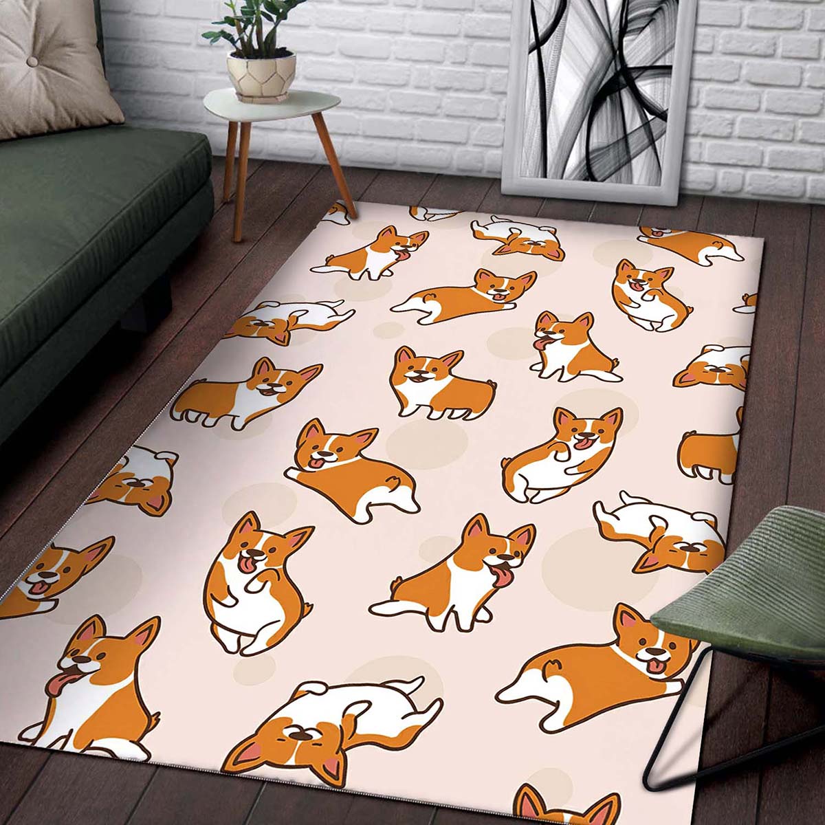 Corgis Pattern Dog Teppich 2
