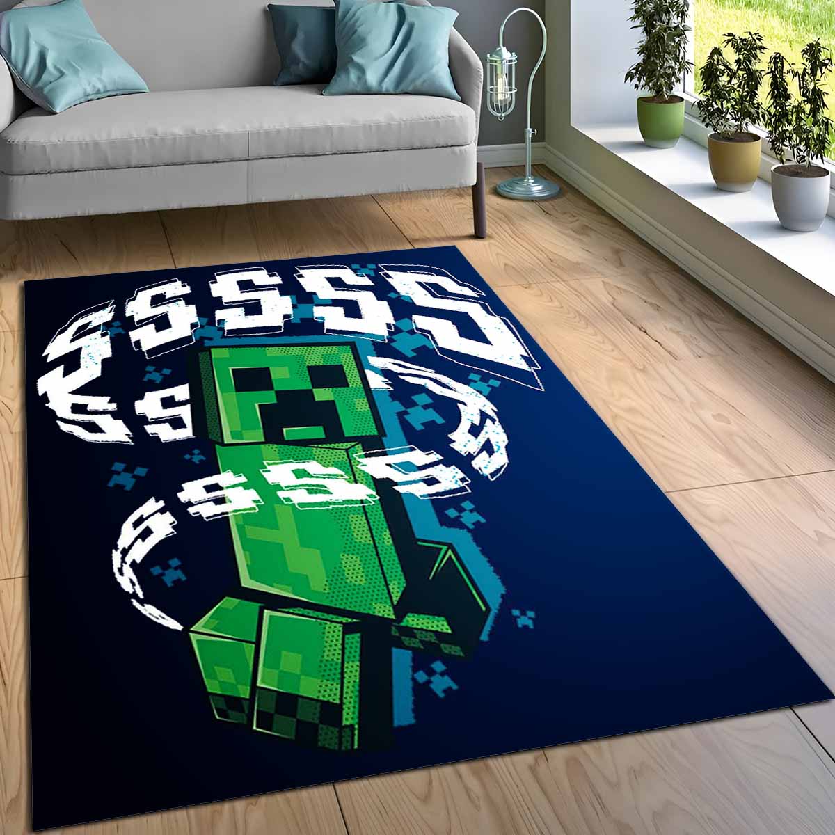Creeper Im Minecraft-spiel 03 Teppich 3