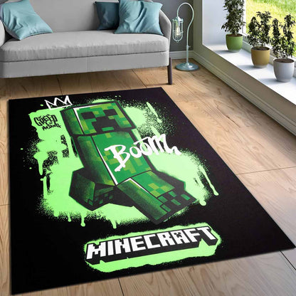 Creeper In Minecraft Boom Teppich 3