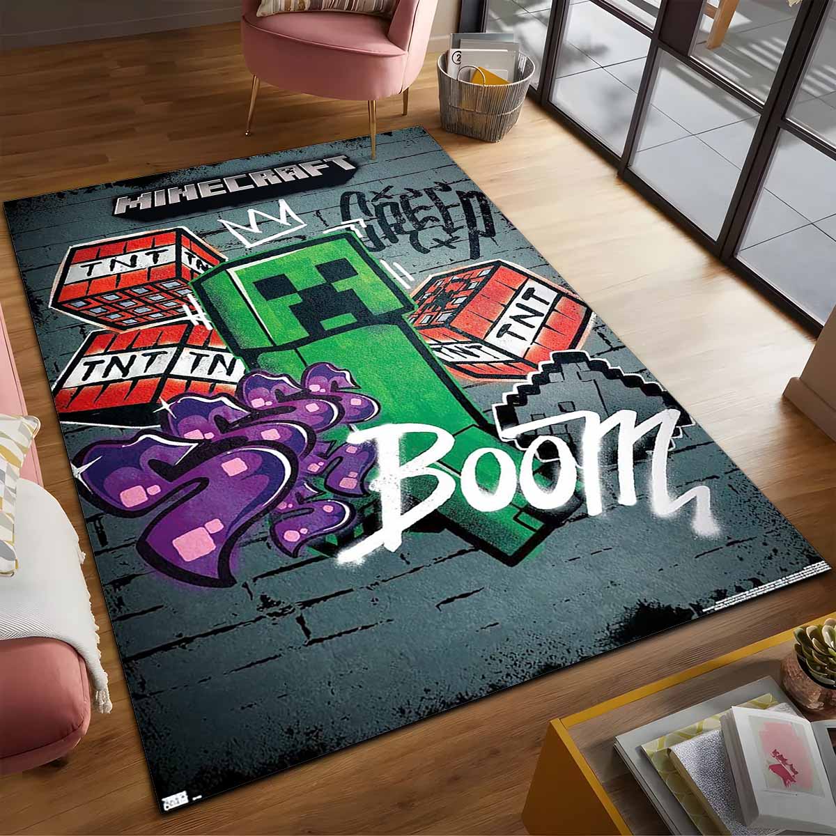 Creeper In Minecraft Tnt-explosion Teppich 2