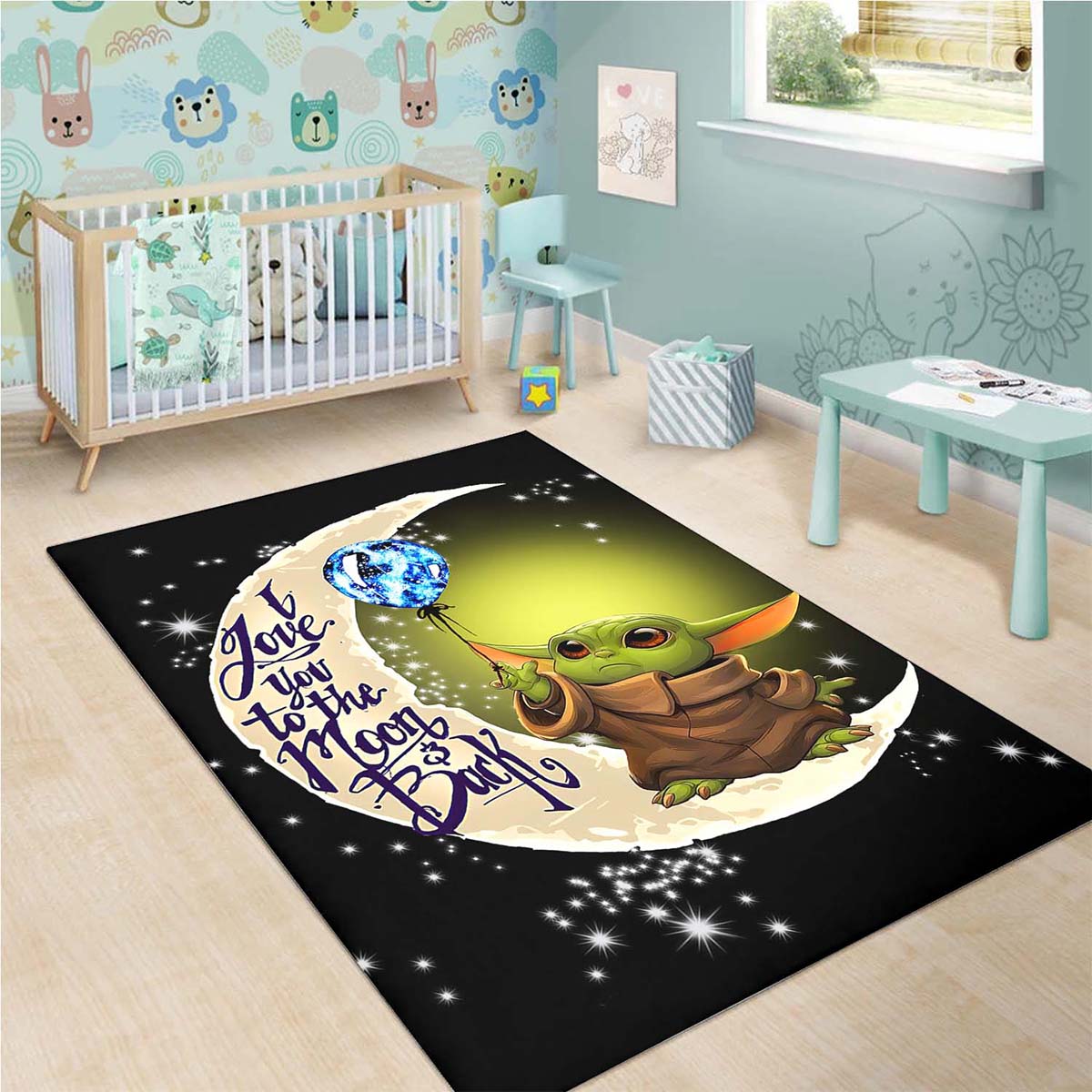 Cute Baby Yoda The Mandalorian Teppich 3