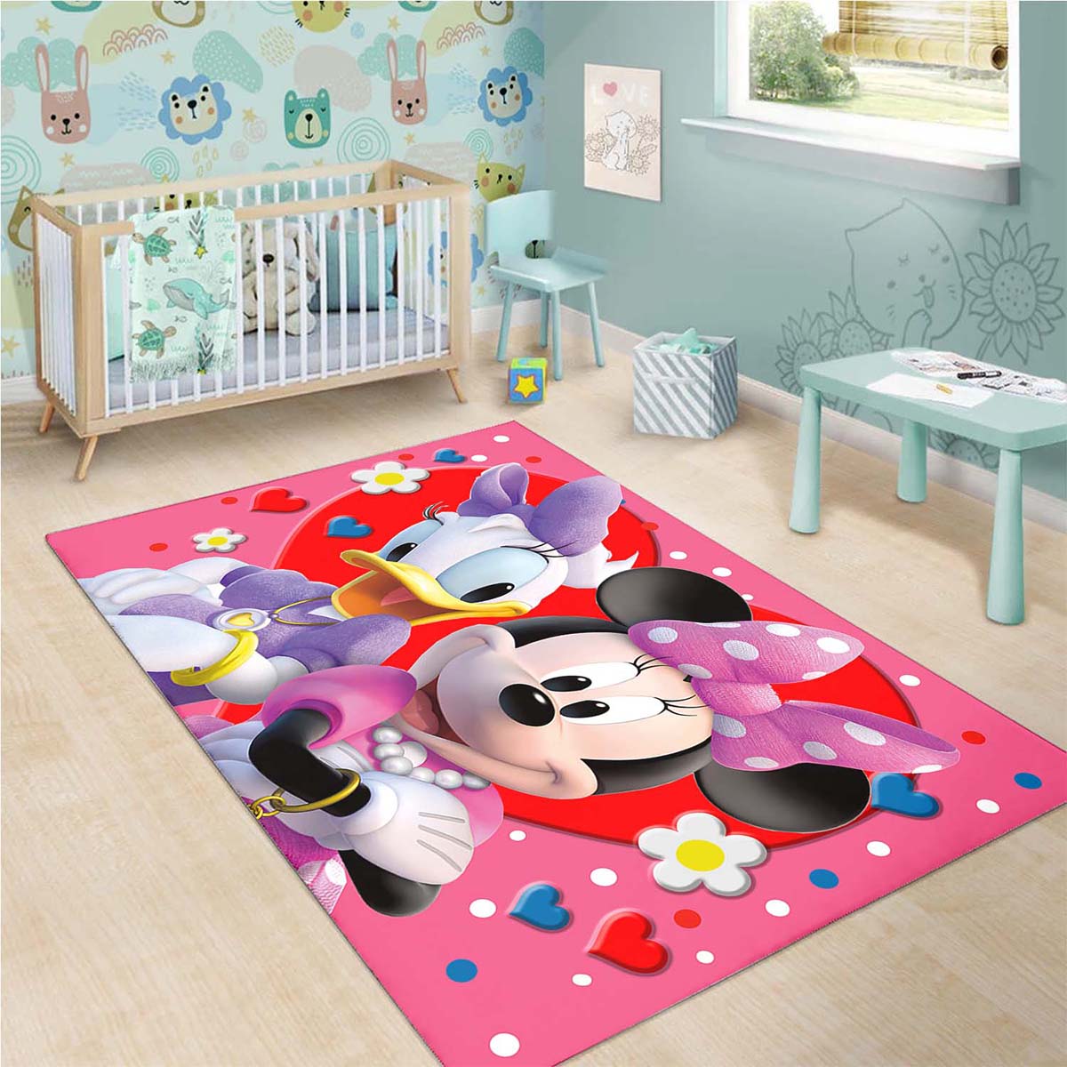 Daisy Duck And Minnie Mouse Teppich 3