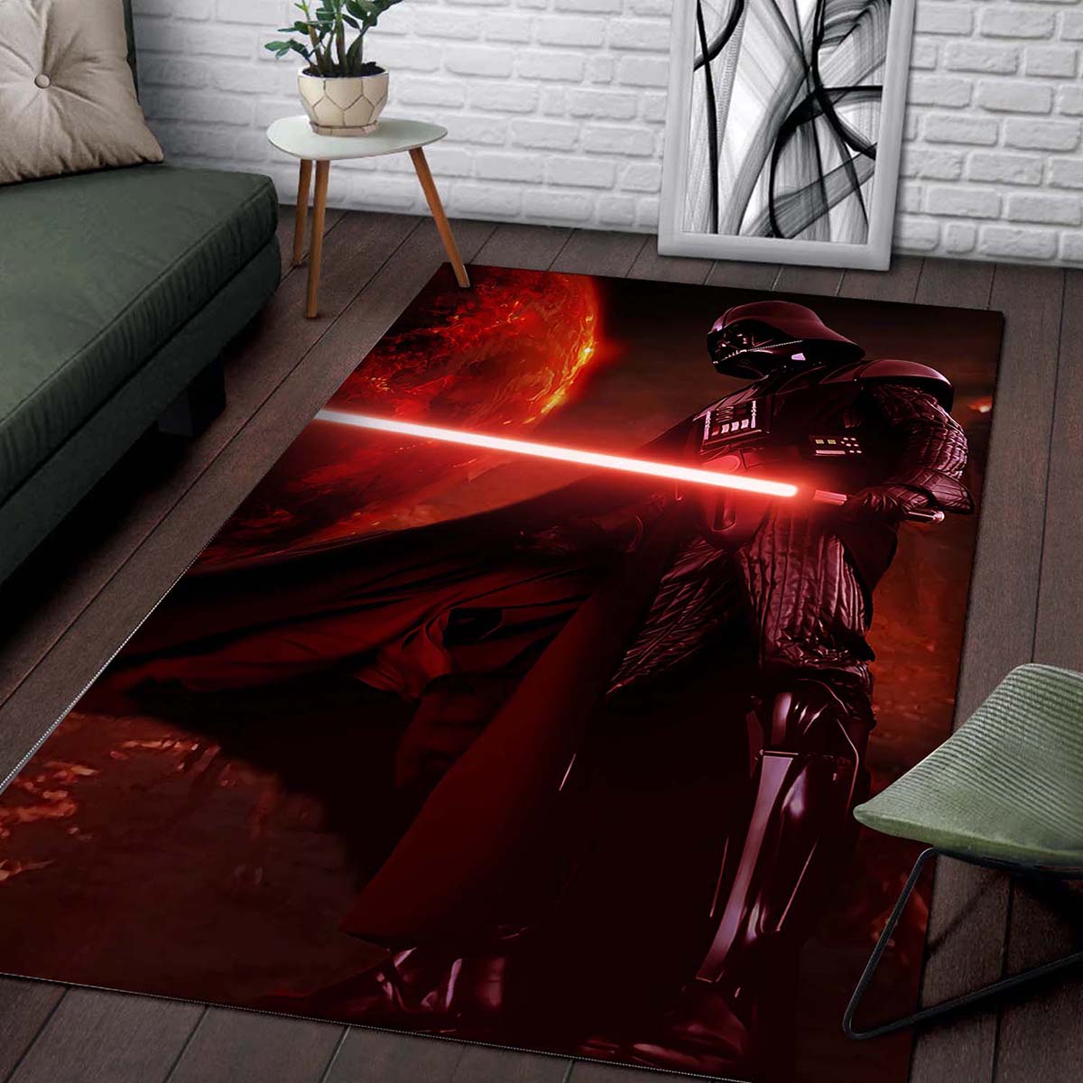 Darth Vader & Light Saber Star Wars Teppich 2