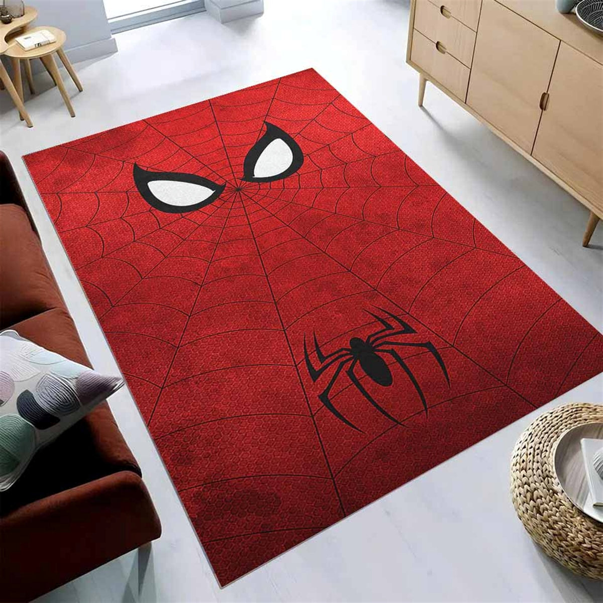 Dc And Marvel Superhero Spiderman Teppich