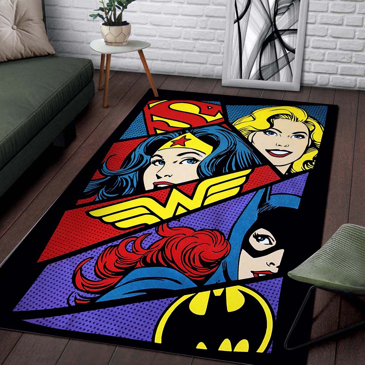 Dc Comic Superman Wonder Woman Teppich 2