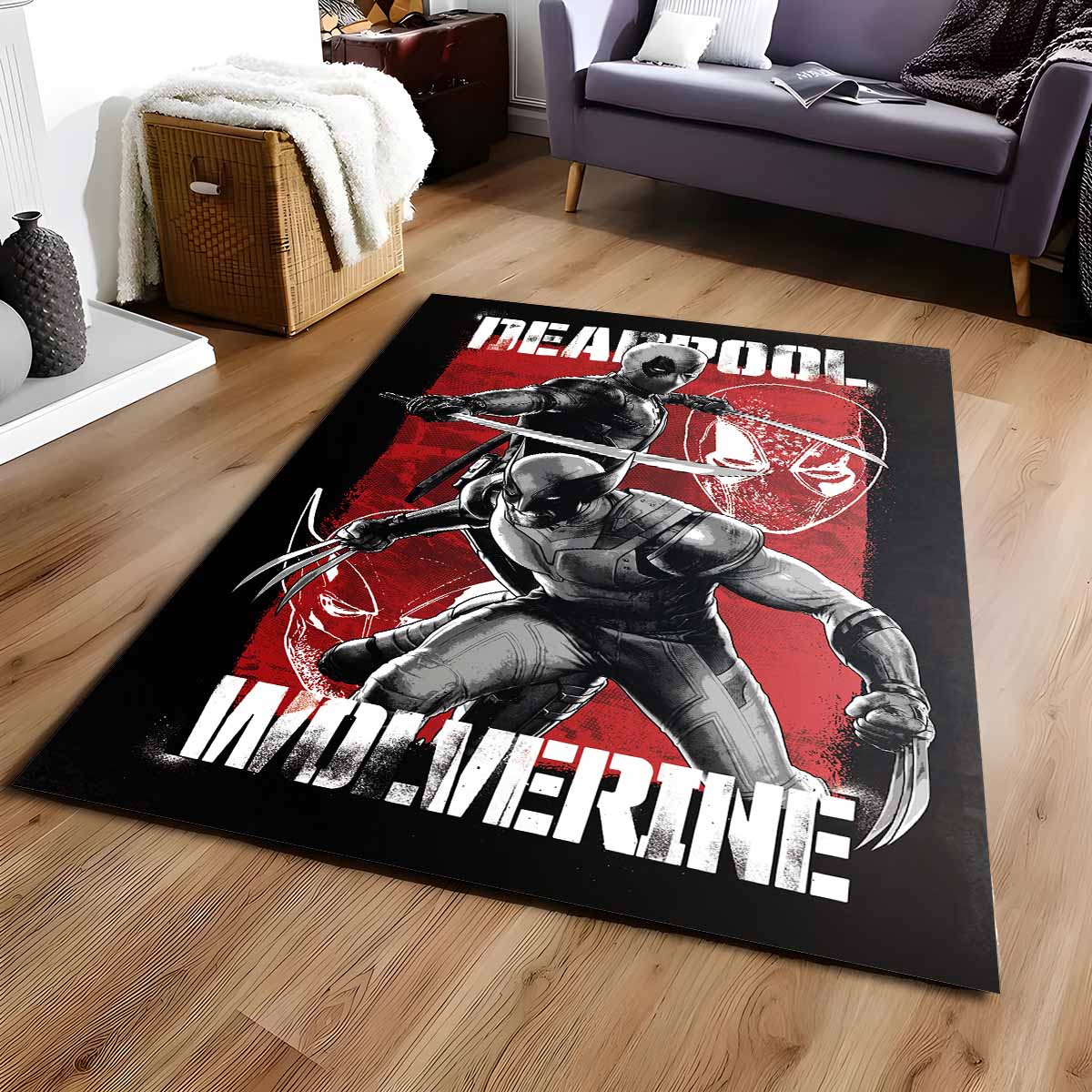 Deadpool Und Wolverine Teppich