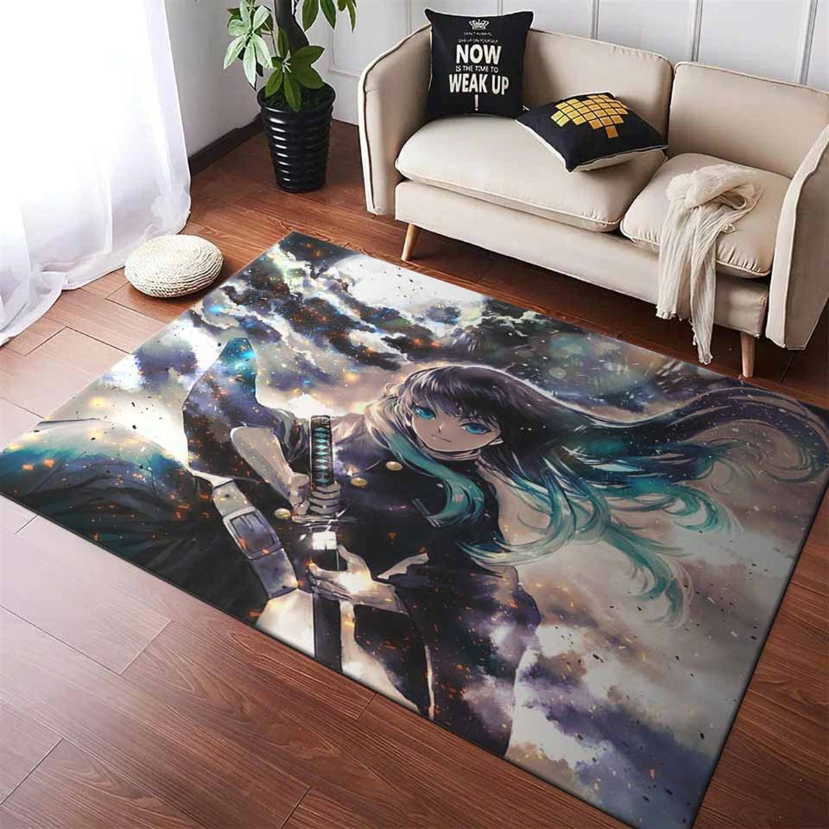 Demon Slayer Muichiro Anime Teppich