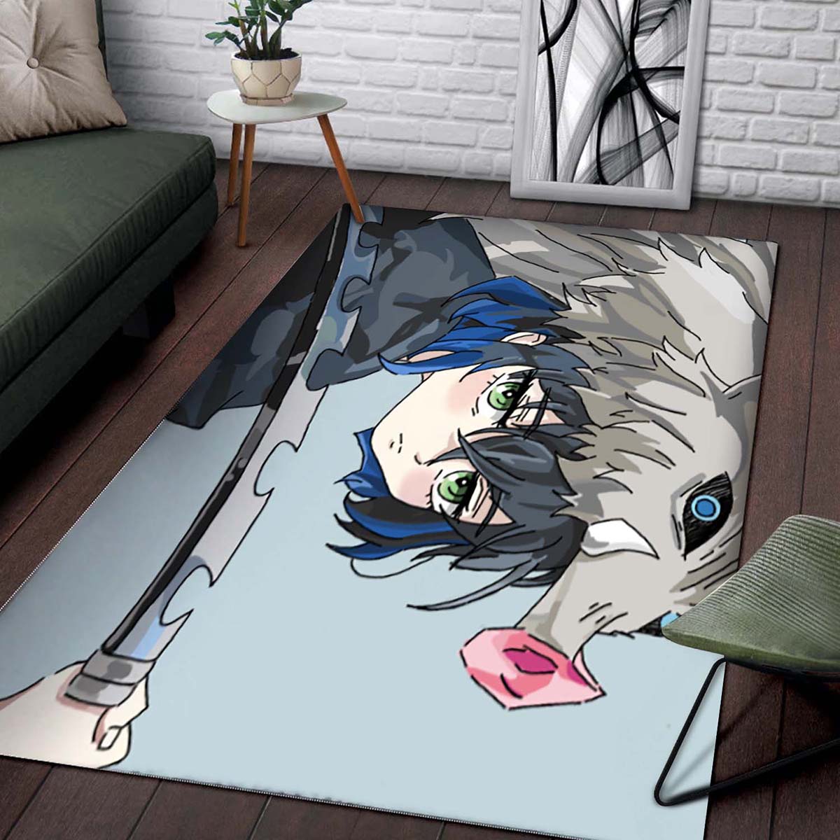 Demon Slayer Inosuke Hashibira 3 Teppich 2