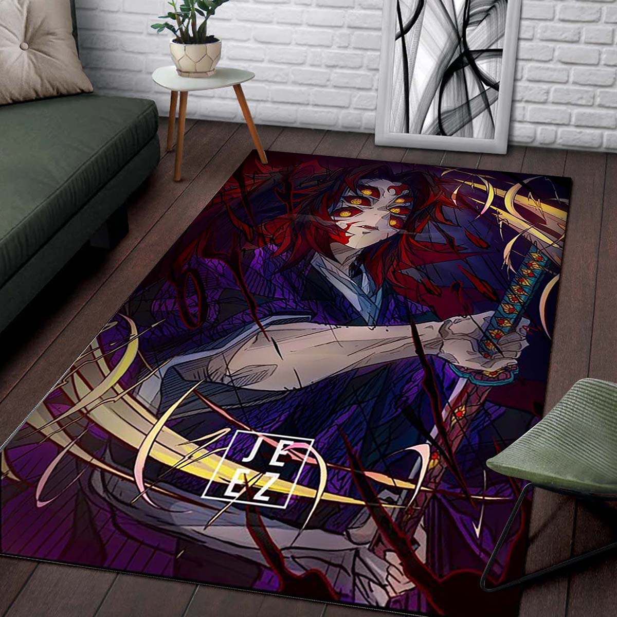 Demon Slayer Kokushibo 5 1 Teppich 2