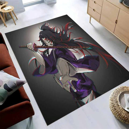 Demon Slayer Kokushibou Fanart Teppich