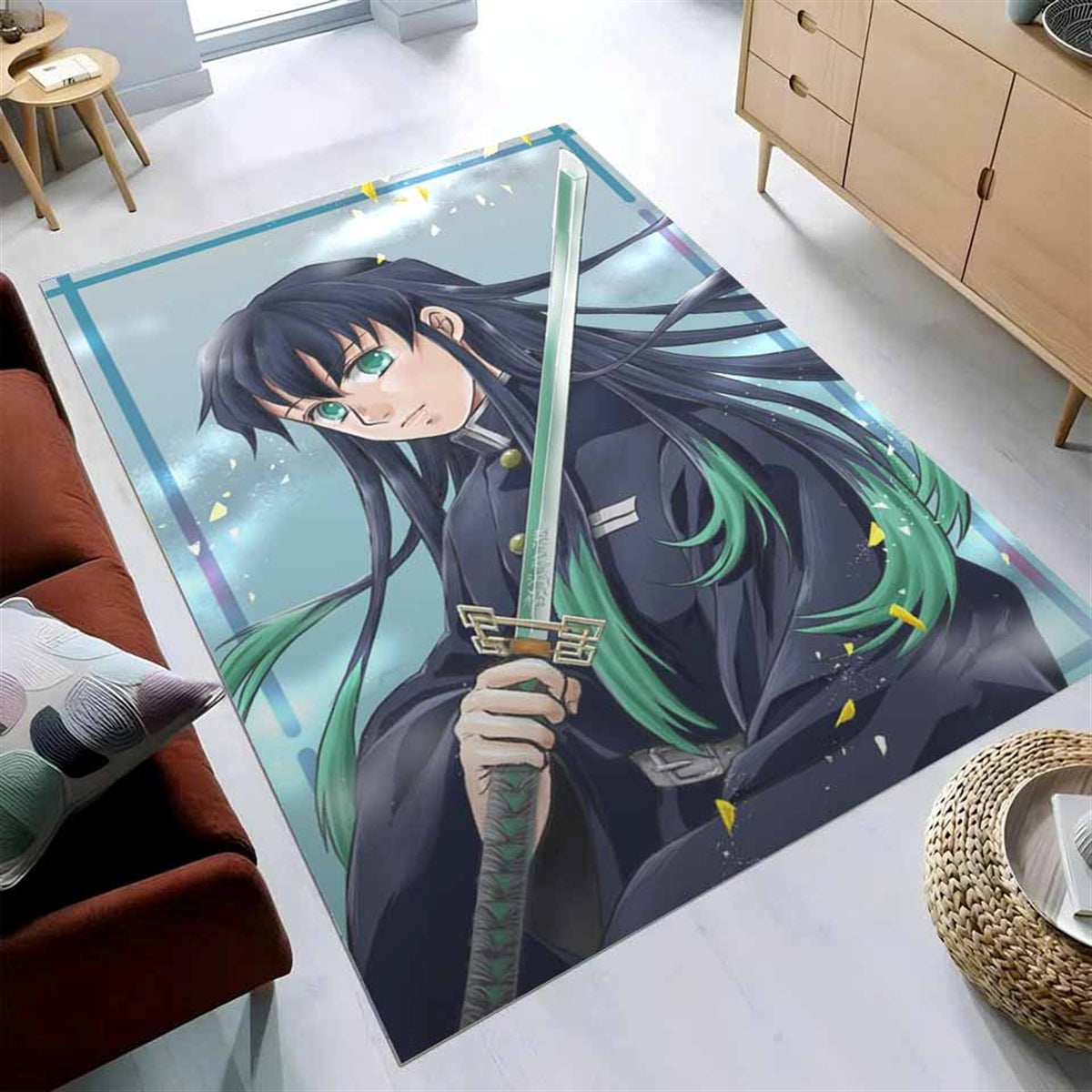 Demon Slayer Muichiro Tokito 16 Teppich