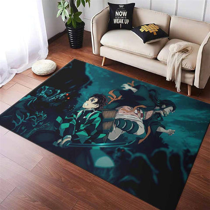 Demon Slayer Tanjiro Kamado Nezuko Teppich