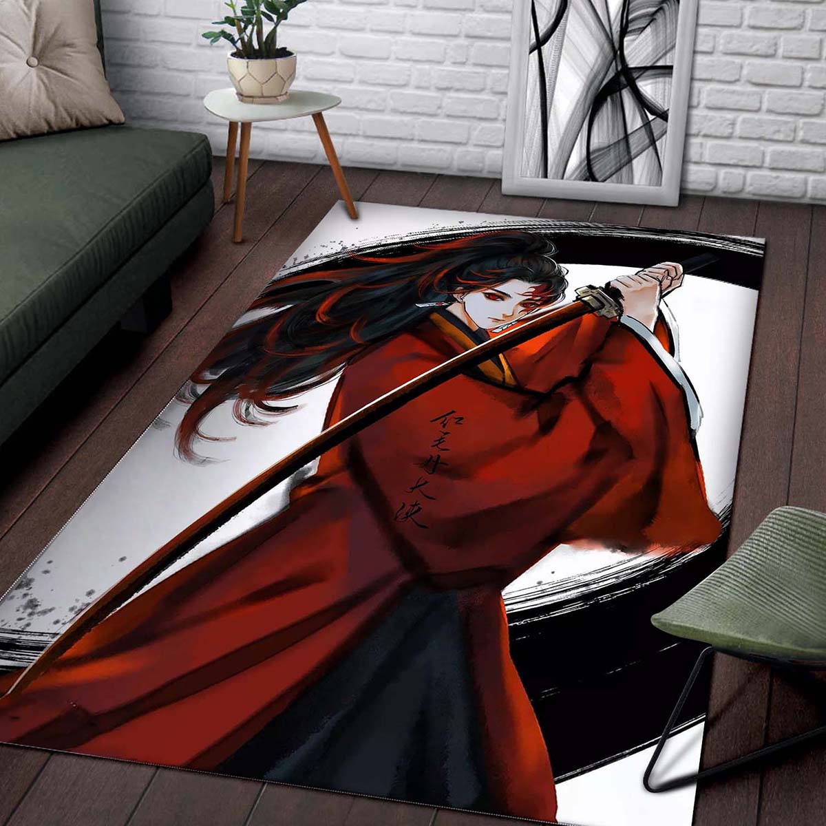 Demon Slayer Yoriichi Tsugikuni Teppich 2