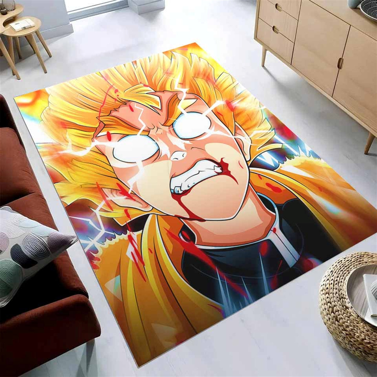 Demon Slayer Zenitsu Agatsuma 5 Teppich